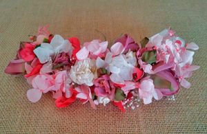 Prendido flores hortensia rosa