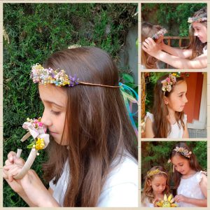Diademas de flores para niñas